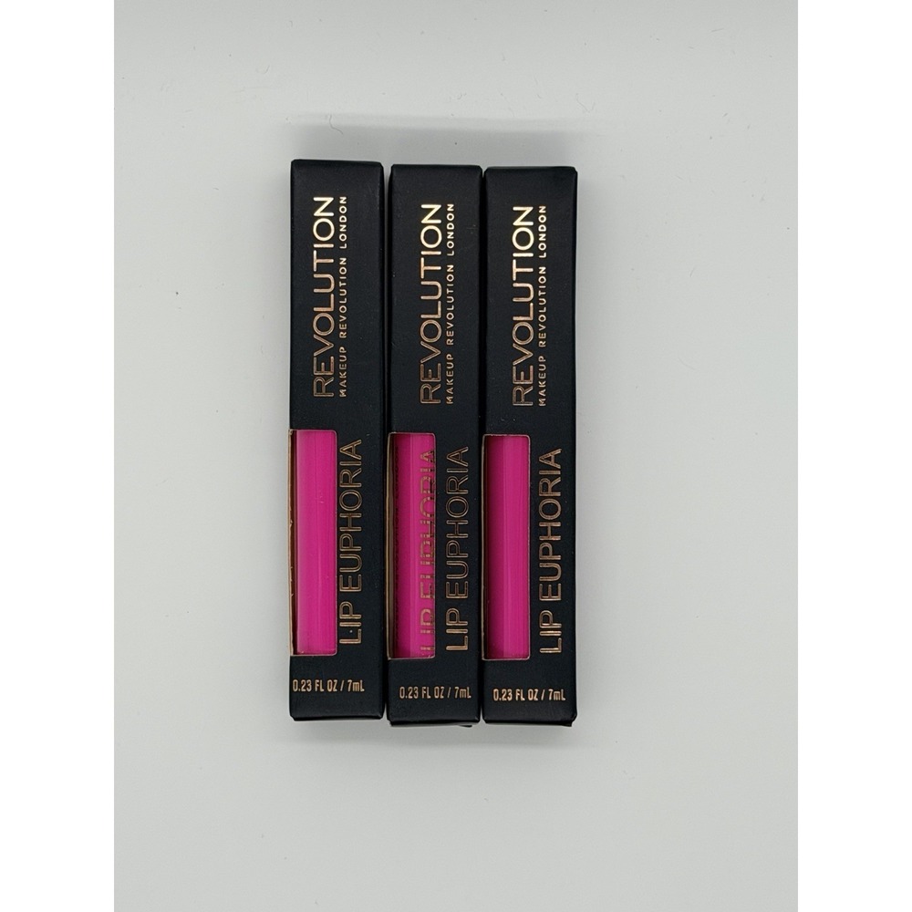 Revolution Lip Euphoria Butter Soft Matte Lip Color - Destiny .23 oz NEW 3 Pack